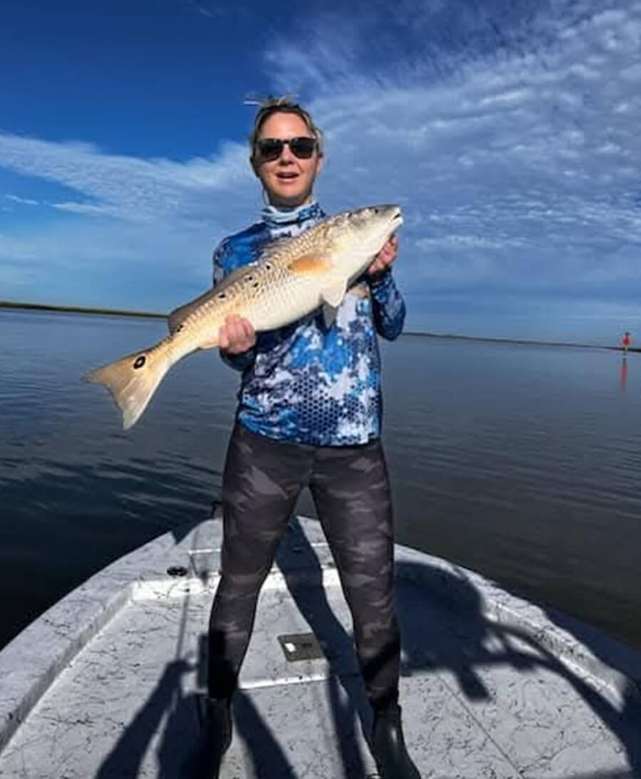 ashley liptak casual photo with fish