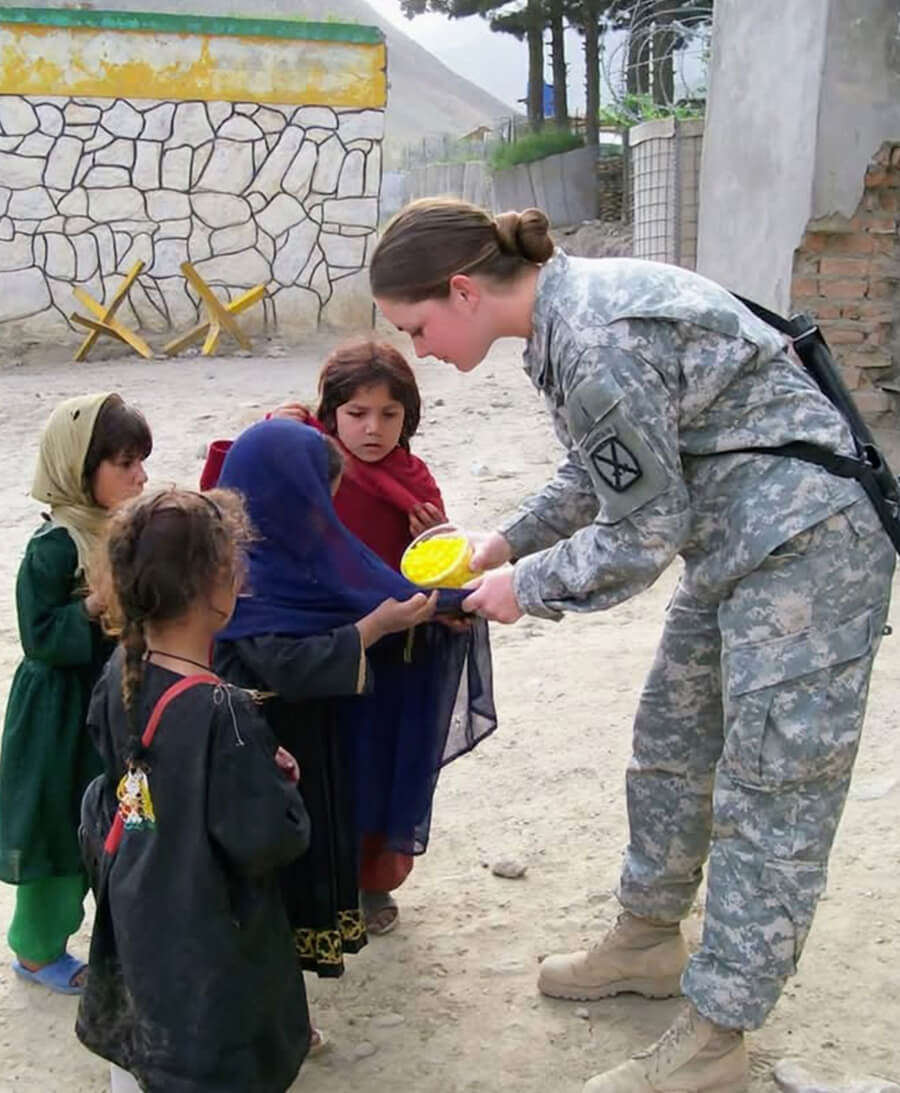 ashley liptak military photo in country