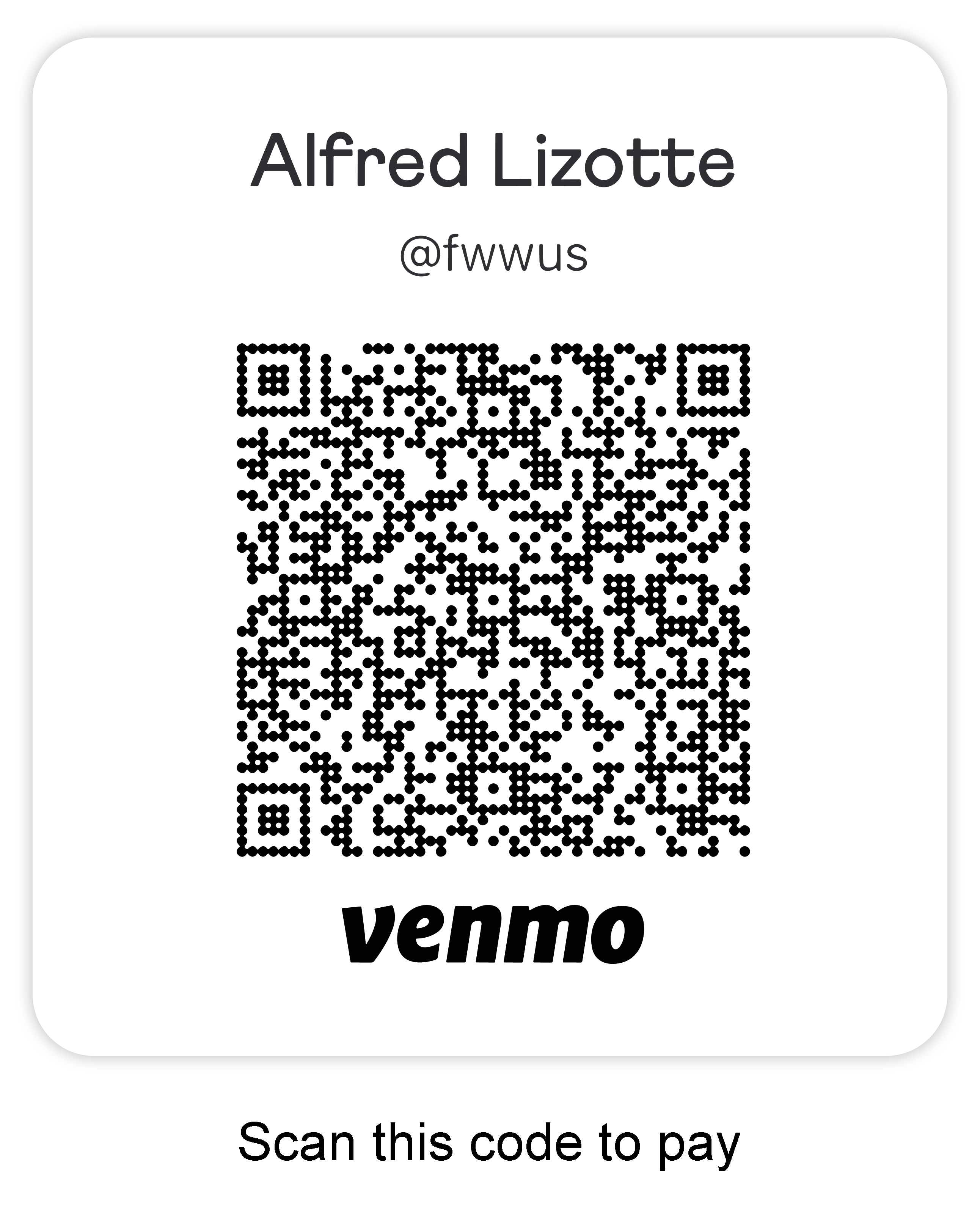 fishing with warriors venmo qr code